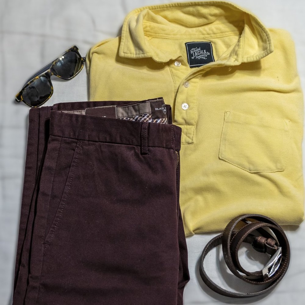 NWT Black Brown 1826 Burgundy Pants
